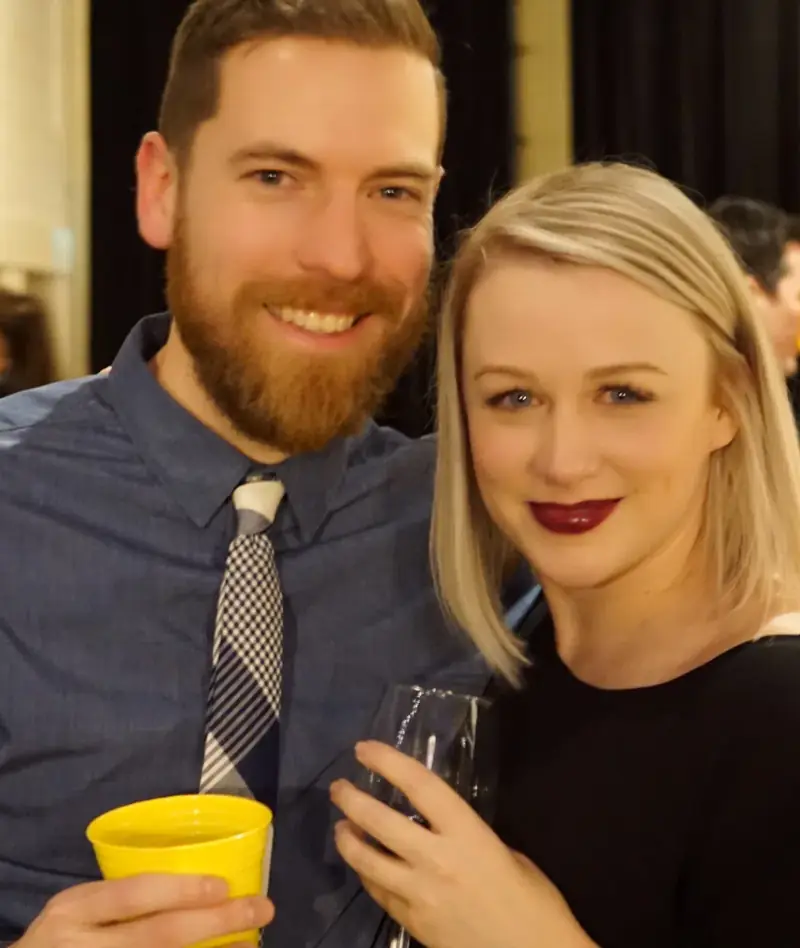 Matt at an event with partner